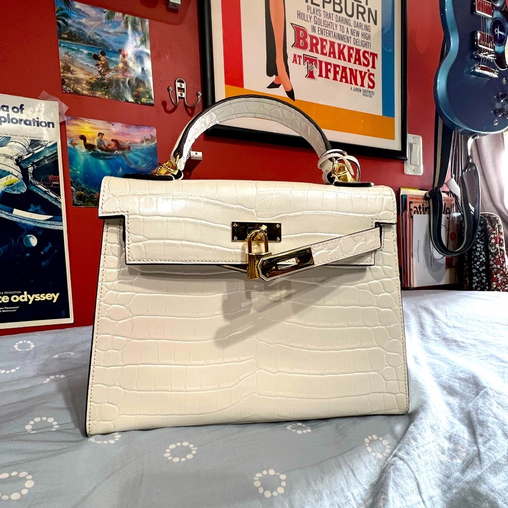 Ainifeel Vegan Leather, White Bag